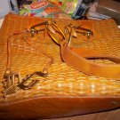 womens Purse Handbag Brown Leather LARGE