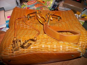 womens Purse Handbag Brown Leather LARGE