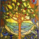 Beautiful Tree Design Stained Glass Panel