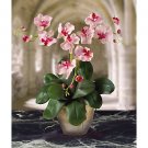 Triple Mini Phalaenopsis Silk Flower Arrangement - Pink White