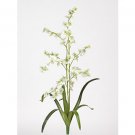 Dancing Lady Silk Orchid Flowers - Green