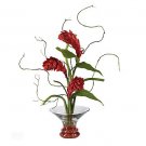 Ginger Torch w/Gourmet Bowl Silk Flowers