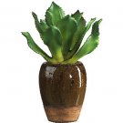 Succulent w/Ceramic Vase Silk Plant