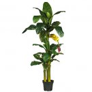 6ft Triple Stalk Banana Silk Tree