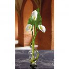 Calla Lily Liquid Illusion w/Leaf Silk Flowers - Cream