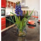 Hyacinth Liquid Illusion Silk Arrangement - Blue