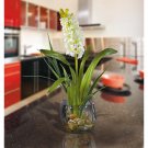 Hyacinth Liquid Illusion Silk Arrangement - White