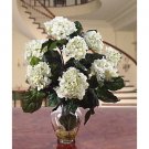 Hydrangea Liquid Illusion Silk Arrangement - White