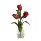Tulips Liquid Illusion Silk Arrangement - Red