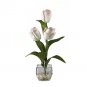 Tulips Liquid Illusion Silk Arrangement - White Pink