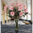 Long Stem Roses Liquid Illusion Silk Flowers - Pink