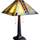 South Western Styled Mission Tiffany Styled Lamp