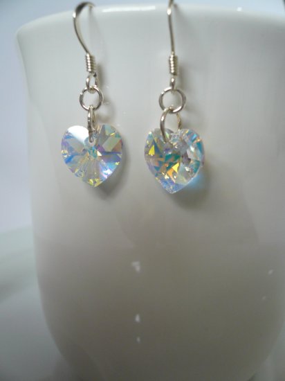 Crystal Heart Earrings