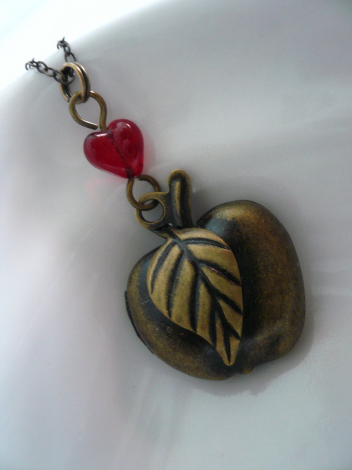 APPLE Fruit Locket Necklace