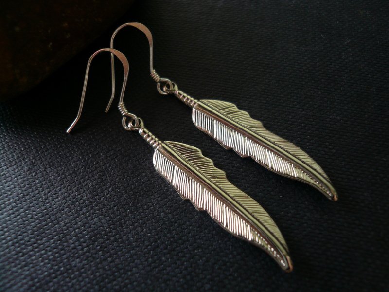 Long Feather Earrings