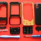 Gold Black Full Replacement Housing Cover for Nokia 5610 N5610