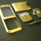 Full Gold Housing Cover for Nokia 6120 N6120 with Keypad