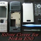 Silver Full Housing Shell Cover for Nokia E50