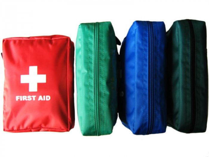 Small Pouch Empty First Aid Bag Red