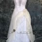Beaded Lace Bodice Wedding Dress - Style LWD0107