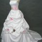 Ball Gown Chapel Length Wedding Gown - Style LWD0110