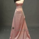 Pink One Shoulder Bridesmaid Dress - Style LED0042
