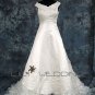 V-Neck Tank Style Wedding Dress - Style LWD0134