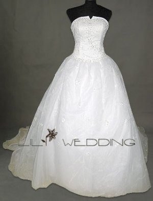 Beadworks Bodice Wedding Dress - Style LWD0137