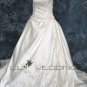 Piped Laced Wedding Dress - Style LWD0141