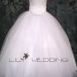 Strapless Satin Wedding Dress - Style LWD0153
