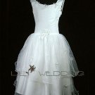 White Flower Girl Dress - Style LFG0010