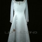 Flower Girl Dress With Sleeves - Style LFG0017