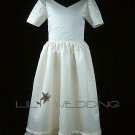 Red Flower Girl Dress - Style LFG0018