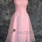Satin Organza Bridesmaid Dress - Style LED0044
