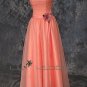Organza Bodice Modest Bridesmaid Dress - Style LED0058
