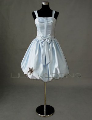 Lightblue Strapless Gown - Style LED0075