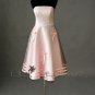 Lightpink Tea-Length Bridesmaid Gown - Style LED0076