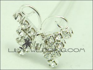 Rhinestone Butterfly Hair Pins