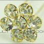 Flower Rhinestone Hair Pins