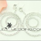 Rhinestone Gypsy Hoop Earrings