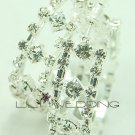 Large Rhinestone Hoop Earrings