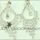 Decorated Hoops Rhinestone Earrings