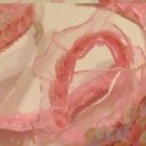 1 organza sheer ribbon trim elastic sequin ruffle white