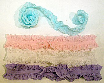 LOT 14pc Double Ruffle Headband Stretch iNFANT HAIR BOW