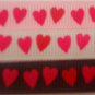 3YD 3/8 grosgrain ribbon M2MG heart valentine hair bow