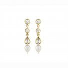 14K Diamond Pear-Shape Round Dangle Earring (0.64.ct.tw)
