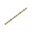 14k Gold Multi Color Gemstone Tennis Bracelet (6.40.cts.tw)