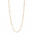 14k Gold Pink Culture Freshwater Pearl Twisted Necklace