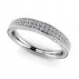 14k Double Row Side Diamond Eternity Ring (0.50.ct.tw)
