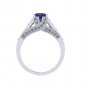 14k Gold Square Tanzanite Diamond Ring (1.55.cts.tw)
